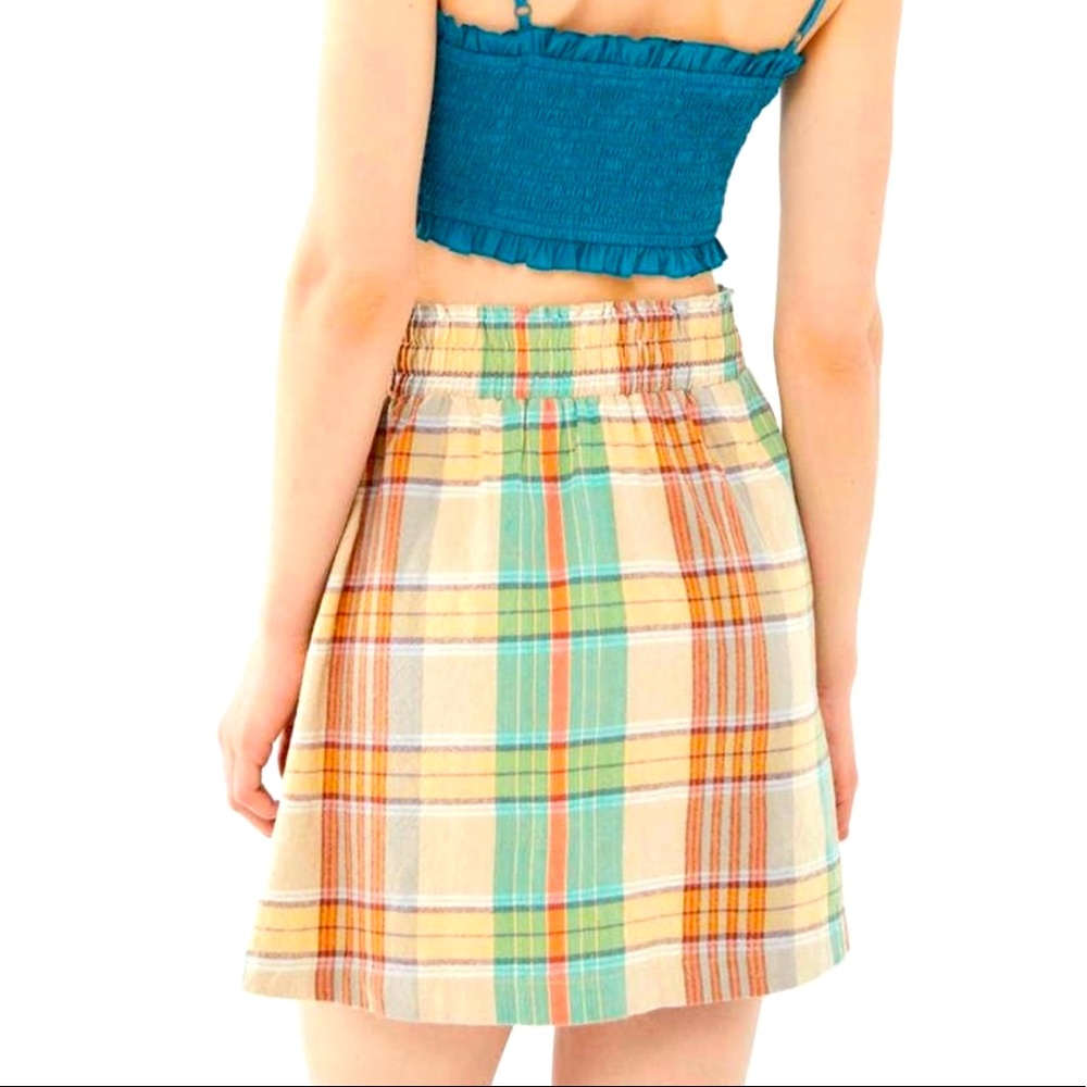 UO Plaid Drawstring Skirt NWOT